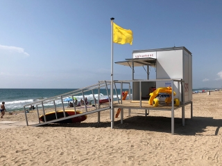 Caseta de salvament per platja